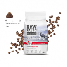 Raw Paleo Ultra Puppy Medium/Large Beef sausas maistas jauniems vidutinių/didelių veislių šuniukams su jautiena 10kg